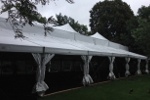 Wedding tent with specially designed high peaks