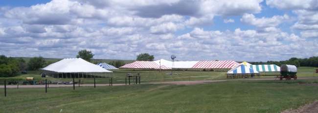 Group of Tents at Cattlemen's Ball 2007