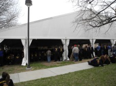 Image clear spant tent for FFA convention on UNL east campus