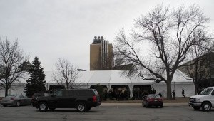 Image of FFA conference tent on UNL campus 