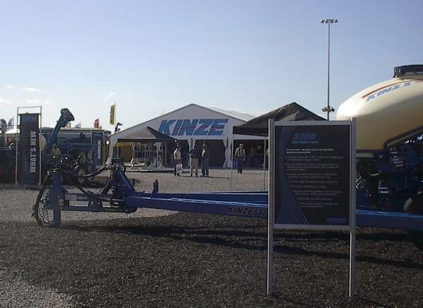 IMAGE of 50 X 45 tent with kinze logo on ends