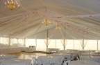 Thumbnail clear span tent decorated with chandeliers