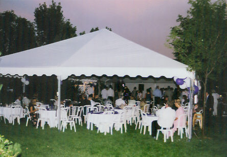 Frame Tent without walls wedding tent rental Des Moines IA