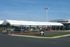 Entryway awning rental to auto showroom 